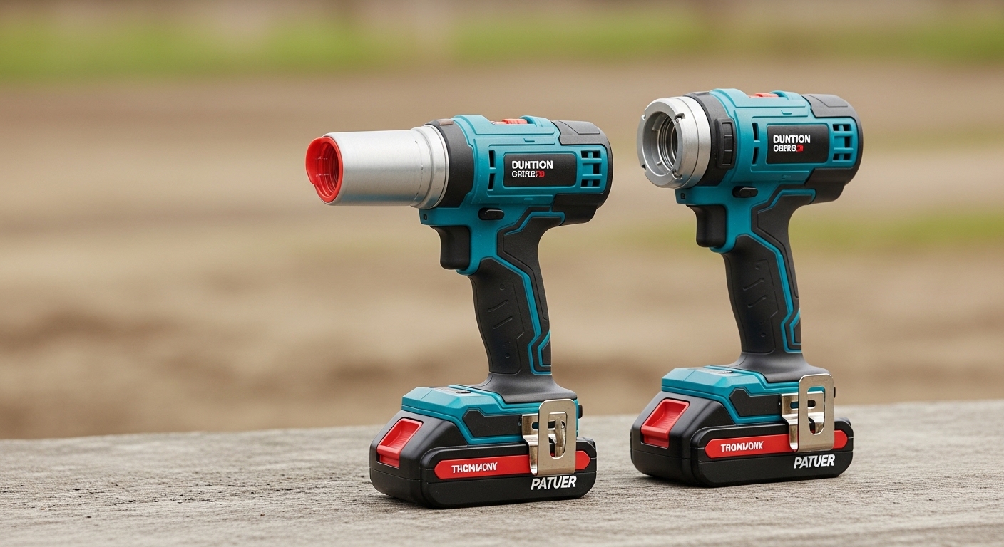 Battery powered equipment setup with multiple cordless tools