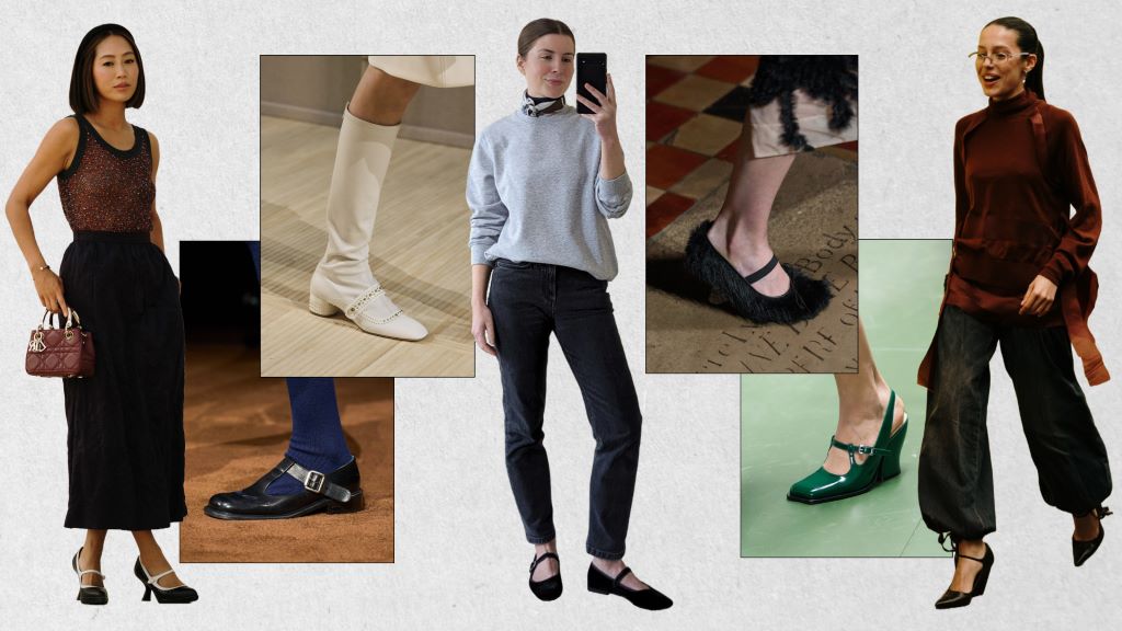Stylish black Mary Jane shoes perfect for business casual and office settings.
